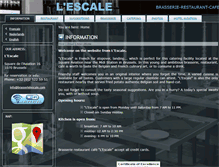 Tablet Screenshot of brasserielescale.com